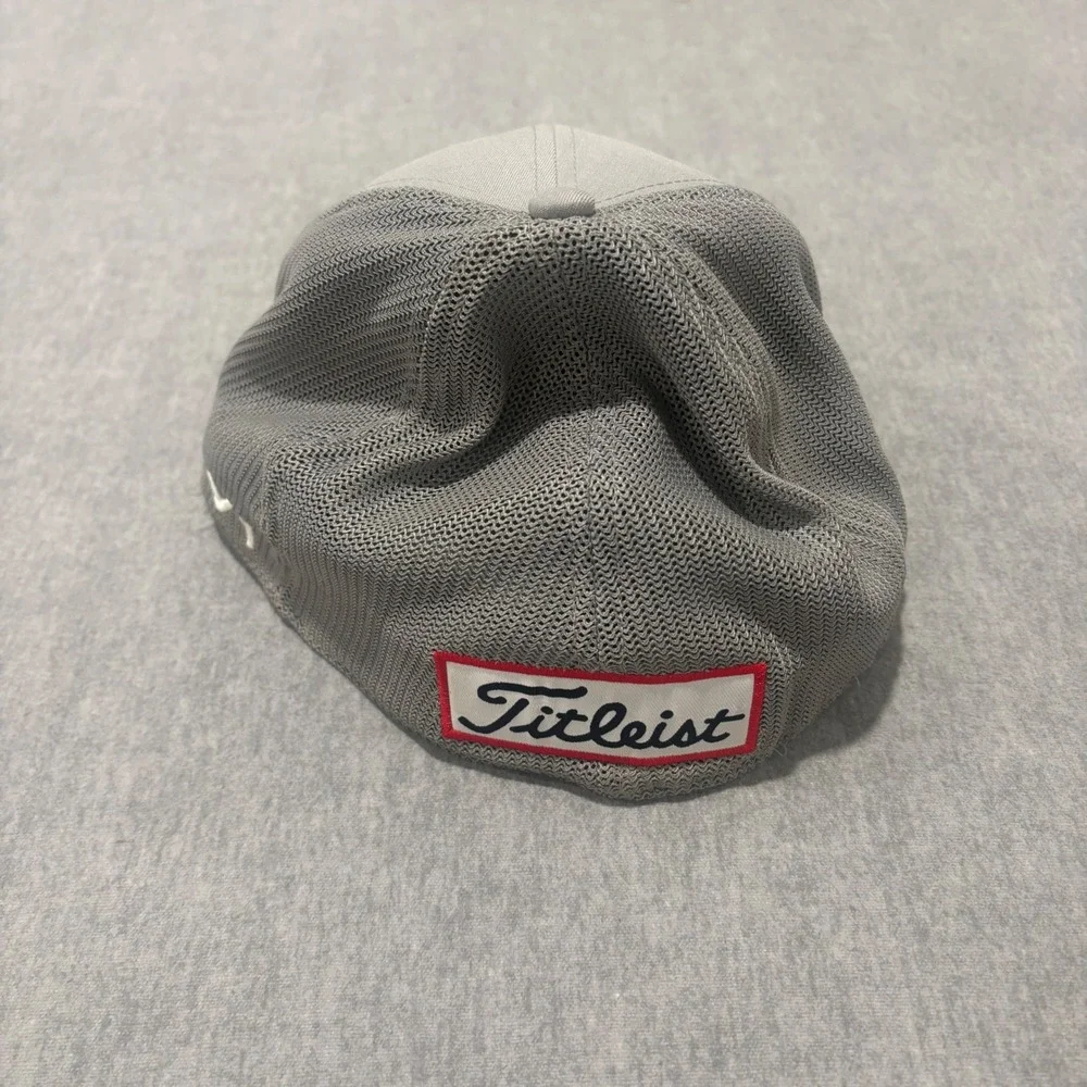 Titleist Golf Hat Grey Mesh Performance Cap FootJoy Pro V1  S/M Deep Back